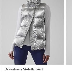 Athleta Downtown Metallic Vest